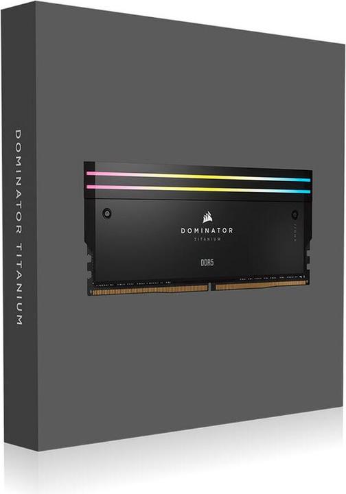 Actual product image Corsair DDR5, 7000MT/s 96GB 2x48GB DIMM, Unbuffered, 40-52-52-114, Std PMIC, XMP 3.0, DOMINATOR TITANIUM Bla (2 x 48GB, 4800 MHz, DDR5 RAM, DIMM)