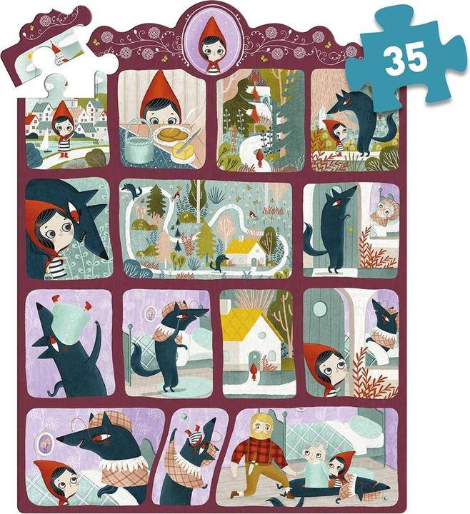 Produktbild Djeco Geschichtenpuzzle Rotkäppchen 35 Teile (35 Teile)