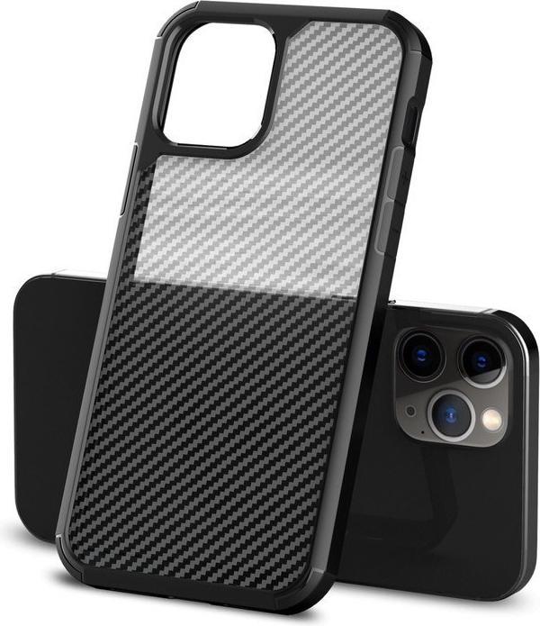 Image du produit Crong Hybrid Carbon - étui pour iPhone 12 Pro Max noir (Apple iPhone 12 Pro Max)