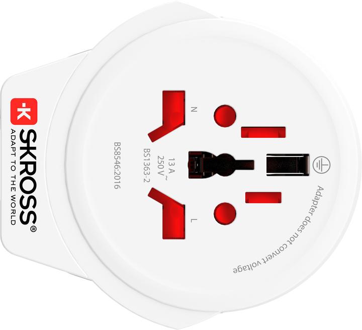 Actual product image Skross Country Travel Adapter and USB Charger World to Europe USB