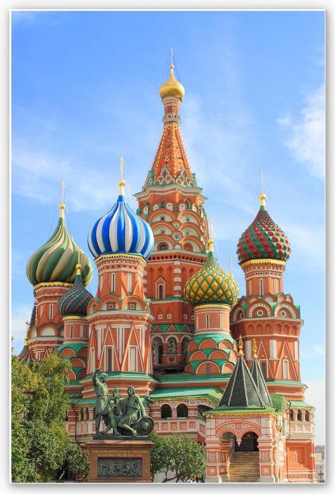 Produktbild Trenddeko St. Basilius Kathedrale Moskau (70 x 100 cm)