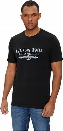 Actual product image Guess SS CN 1981 TRIANGLE TEE M4GI27J1314 JBLK L M (M)
