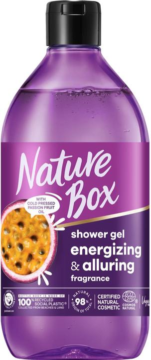 Actual product image Nature Box Refreshing shower gel with passion fruit oil (385 ml)