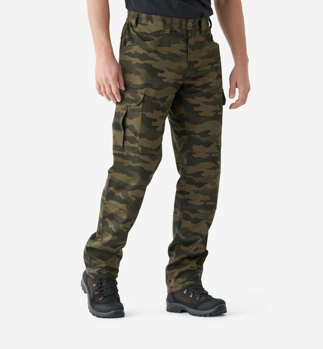 Produktbild Solognac Jagdhose Steppe 500 Cargo strapazierfähig Camouflage braun (M)