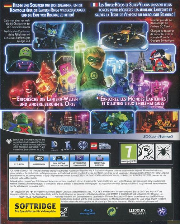 Produktbild WB Lego Batman 3: Beyond Gotham (PS4, Multilingual)