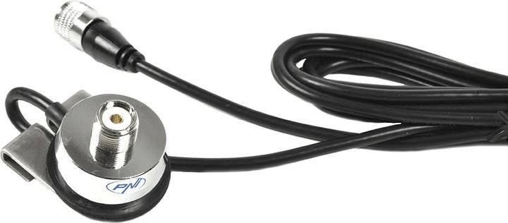 Actual product image PNI VHF285 antenna package for taxi 134-174 MHz and T941 antenna mounting bracket on the boot
