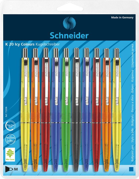 Image du produit Schneider Stylo à bille K20 Icy (Multicolore, 10 x)