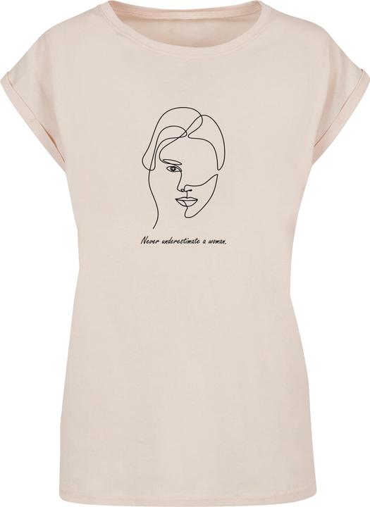 Immagine prodotto Merchcode Donna WD - Maglietta a spalla larga con figura di donna - 117161 (XS)
