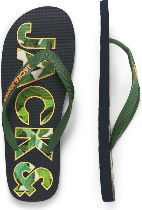 Actual product image Jack & Jones Jfwlogo Palm Print Flip Flop Ln (45)