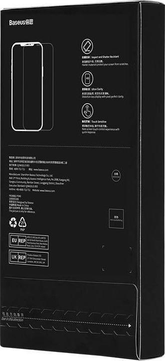 Actual product image Baseus Tempered Glass Corning for iPhone 13/13 Pro/14 with built-in dust filter (1 Piece, Apple iPhone 13)