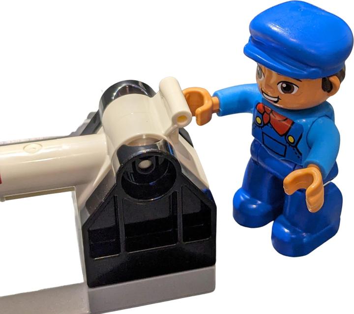 Image du produit LEGO Passage à niveau avec barrière et gardien - NOUVEAU! Quantité 1x