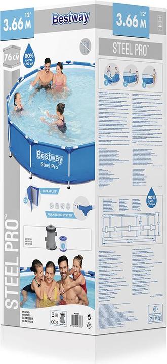 Produktbild Bestway Steel Pro Pool Set (Ø 366 x 76 cm)