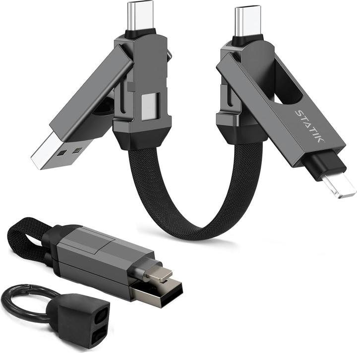 Produktbild Statik HexCharge Keychain Cable (0.16 m, 60 W)