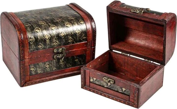 Actual product image Schwäbische Albumfabrik Wooden treasure chest set.39073