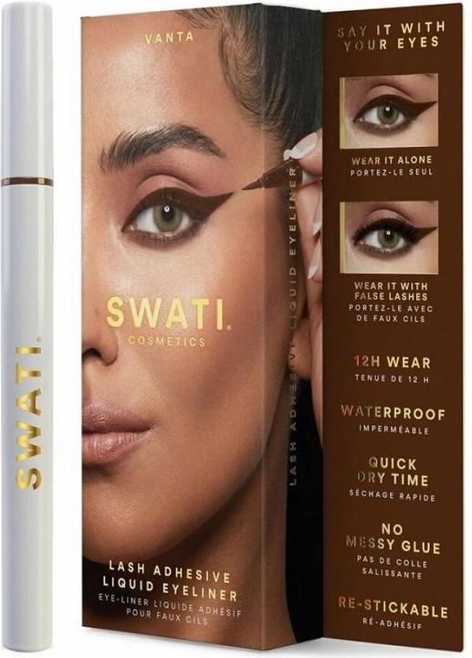 Actual product image Swati VANTA Lash Adhesive Liquid Eyeliner Brown (Brown)