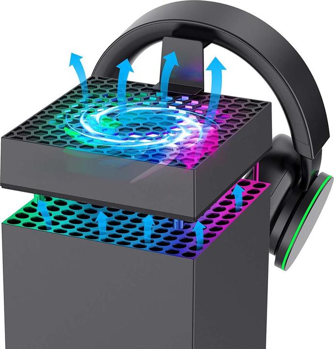 Actual product image - iPega XBX024S Multifunctional Charging RGB Stand with Cooling for Xbox