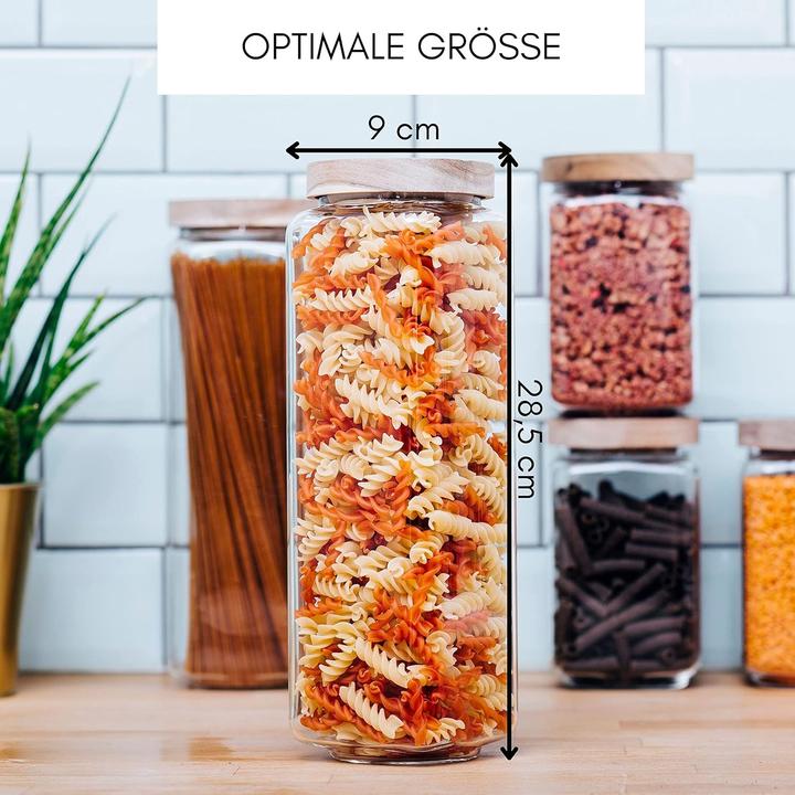 Actual product image Econovo 2-teiliges Vorratsglas-Set (1800ml) (1.80 l)