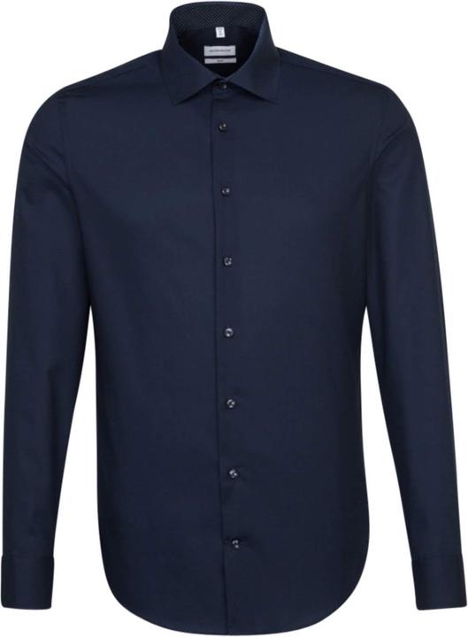 Seidensticker Hemd Slim Fit Business Kent Patch 12 dark blue