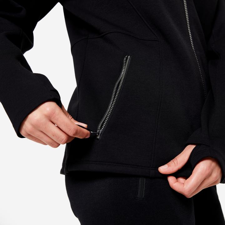 Immagine prodotto Domyos Giacca con cappuccio da donna - nero (XS)