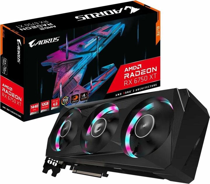 Produktbild Gigabyte AORUS Radeon RX 6750 XT ELITE (12 GB)