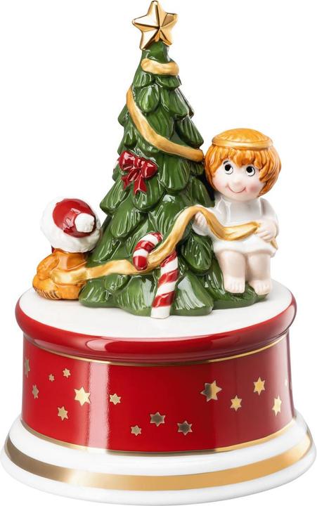 Produktbild Hutschenreuther Spieluhr Weihnachtslieder Am Weihnachtsbaum die Lichter brennen klein D.9cm