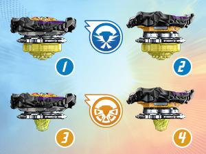 Image du produit Hasbro Beyblade Burst QuadStrike Light Ignite Beyblade Stadium Battle Set (Allemand, Français, Italien, Anglais, Néerlandais, Suédois, Norvégien, Polonais)