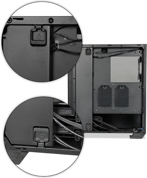 Actual product image iBox Housing WIZARD 4 GAMING OW4 (ATX, black) (ATX)