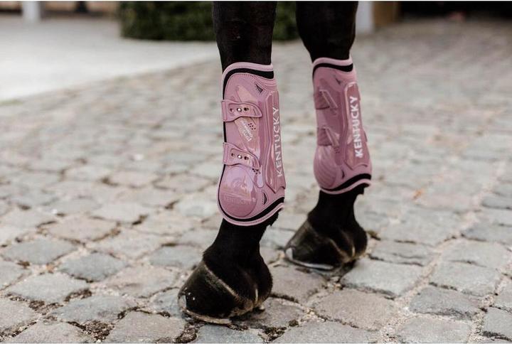 Actual product image Kentucky Horsewear open horse gaiters in elastic bamboo