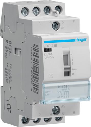 Image du produit Hager Relais d'installation 16A 2S+2Ö 230V ERC418