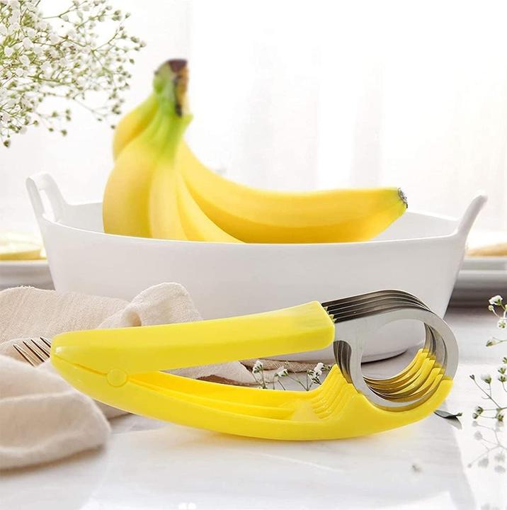 Actual product image ASMI Stainless steel banana slicer, fruit slicer, vegetable slicer