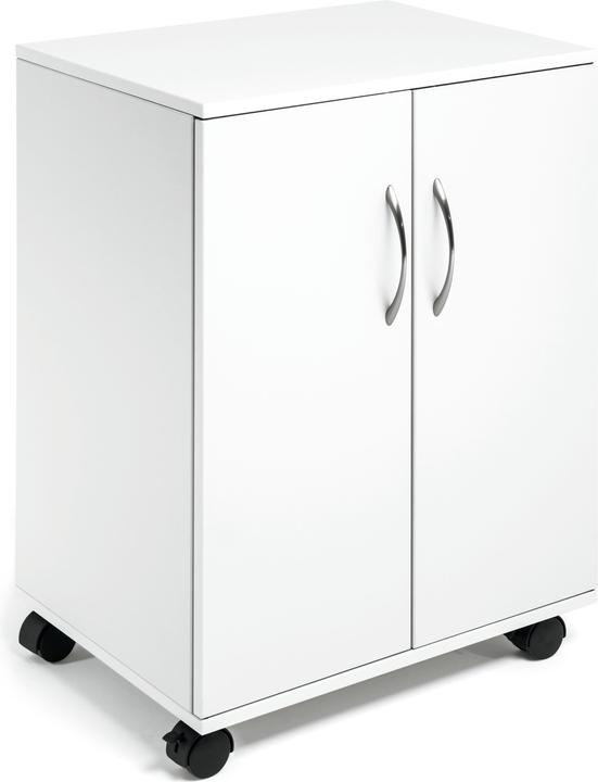 Produktbild Durable Multifunktionswagen 74/53 2 Türen, 2 Böden, Weiss (14 x 44.5 x 69.5 cm)