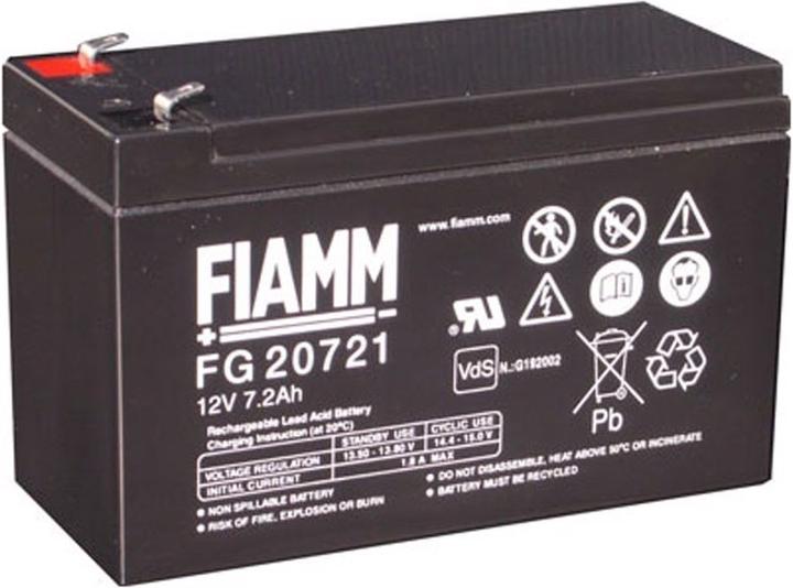 Immagine prodotto Fiamm Akku FG20721 mit 4,8mm Steckkontakte (12 V, 7.20 Ah)