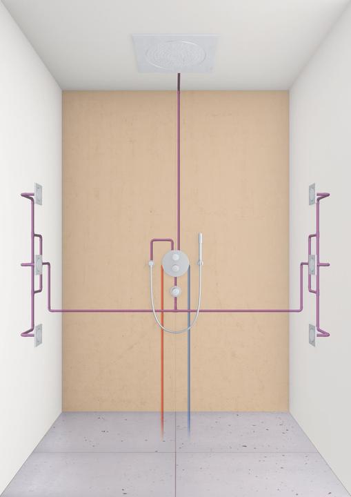 Actual product image Grohe Hand shower holder RAINSHOWER ni verst chr rd Ros