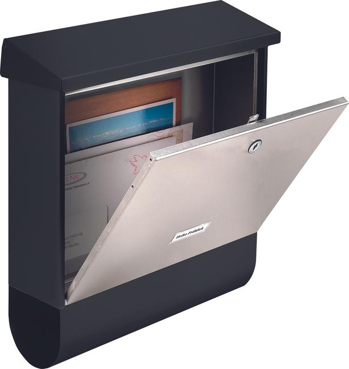 Produktbild Burg Wächter Briefkästen London 6867 black&steel
