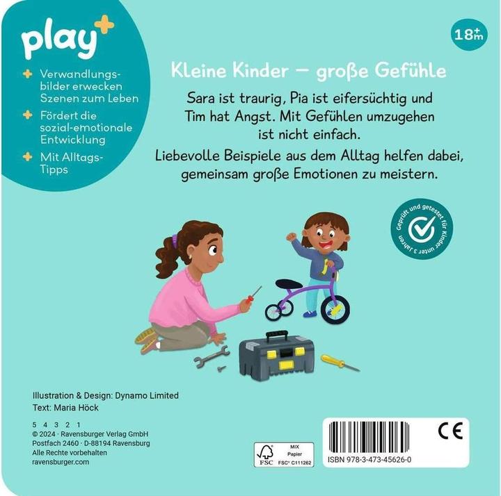 Produktbild Ravensburger play+ Mein erstes Schiebebuch: Gefühle (Deutsch)