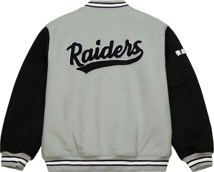 Actual product image Mitchell & Ness M&N Legacy Varsity Wool Jacket - NFL Oakland Raiders - M (M)
