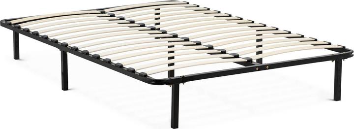 Produktbild Uniprodo Bett mit Lattenrost 140 x 200 cm 400 kg Bettgestell mit 9 Füssen Metallbett (140 x 200 cm)