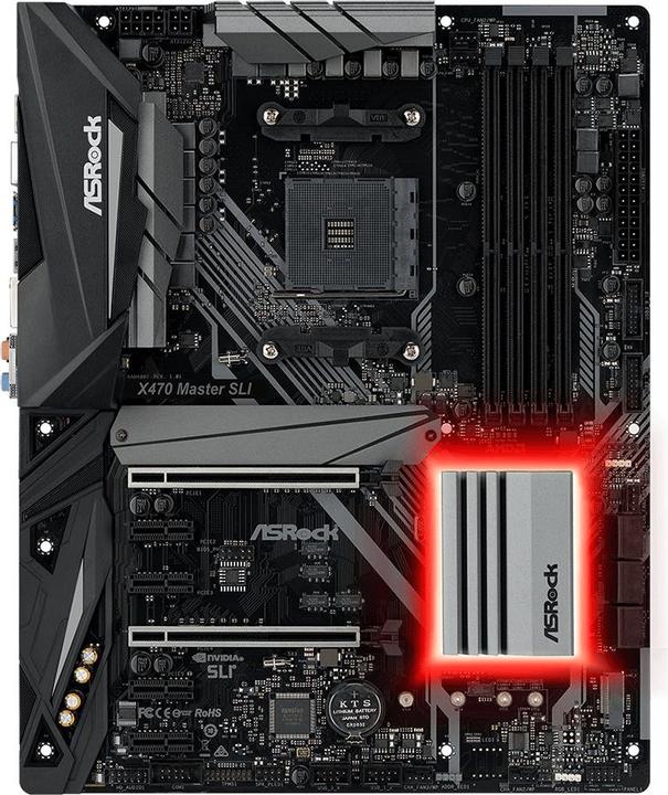 Produktbild AsRock X470 Master SLI (AM4, AMD X470, ATX)