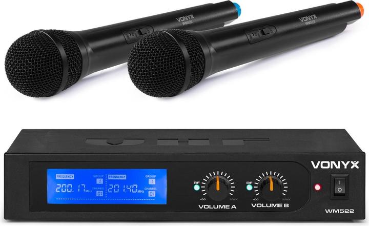 Produktbild Vision microfoonset - Vonyx WM522 VHF microfoonset met 2 handmicrofoons