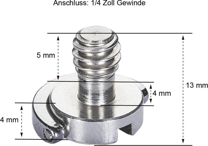 Produktbild Walimex Kamera Befestigungsschrauben 1/4 Zoll (Stativadapter)