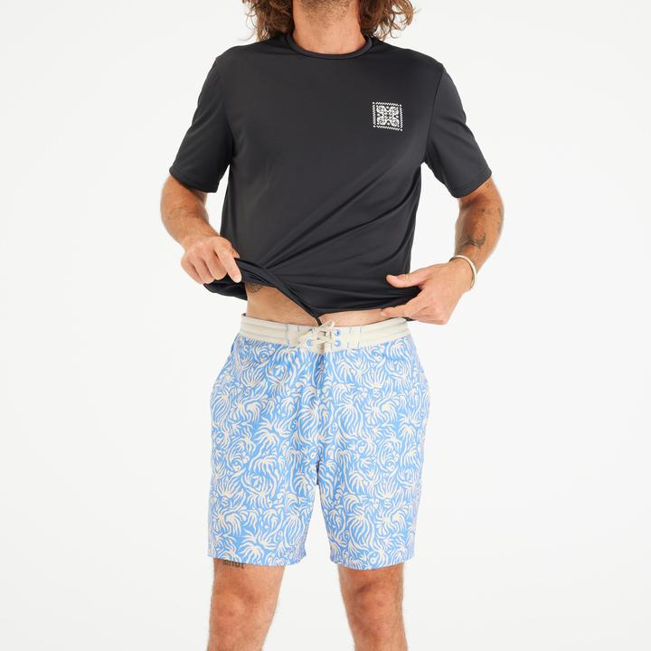 Image du produit Olaian T-shirt de surf manches courtes UPF50+ Homme - Blackflower noir (S)