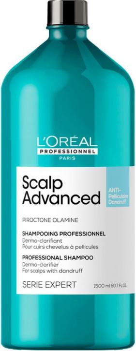 Produktbild L'Oréal Professionnel Loreal Scalp Advanced Anti-Dandruff Dermo-Clarifier Shampoo 1500 ml (1500 ml, Flüssiges Shampoo)