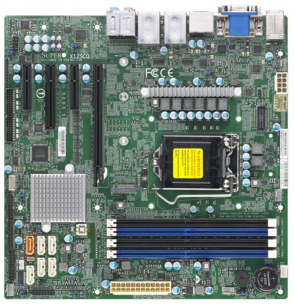 Produktbild Supermicro X12SCQ Motherboard (LGA 1200, Intel Q470E, mATX)