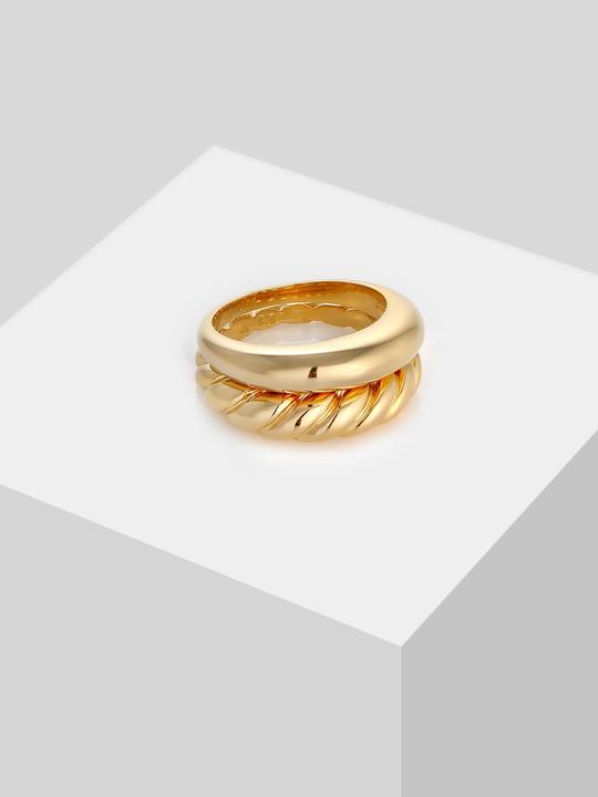 Actual product image Elli 2er Set Twisted Look (56, 925 Silver)