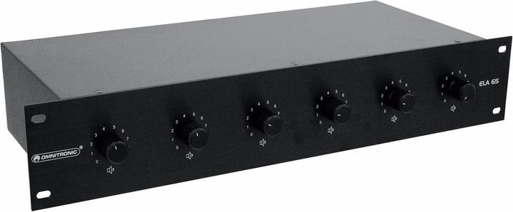 Actual product image Omnitronic ELA 6S-zone LS-regulator 45W