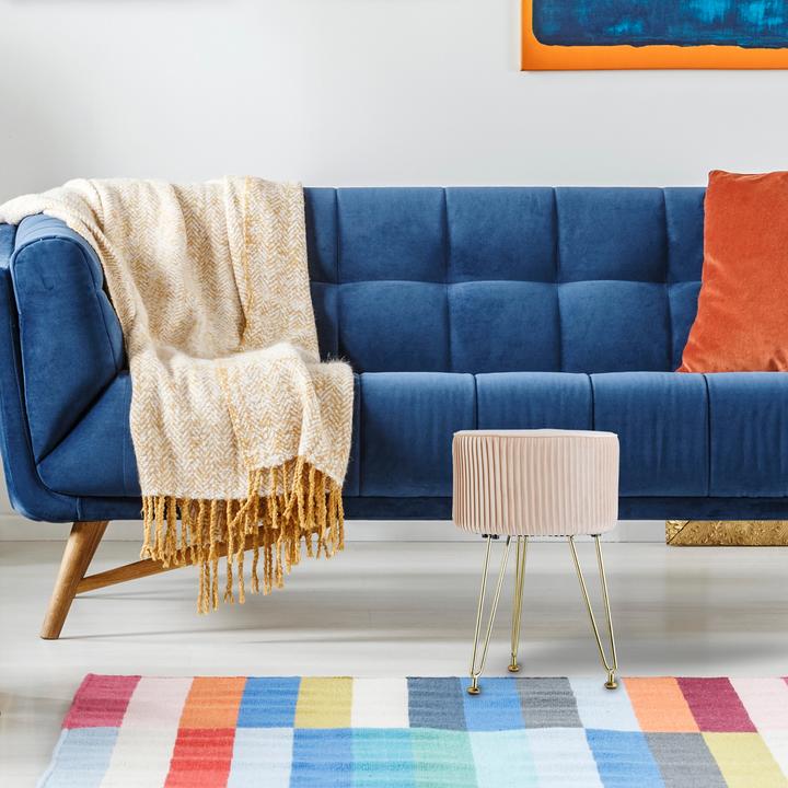 Produktbild Relaxdays Samt-Hocker