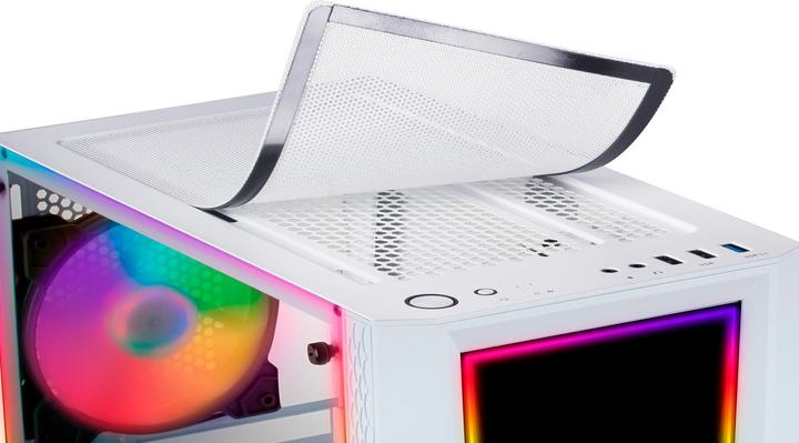 Produktbild Mars Gaming Boitier Moyen Tour ATX MC-ART RGB avec panneaux vitrés (Blanc) (mATX, Mini-ITX, ATX)