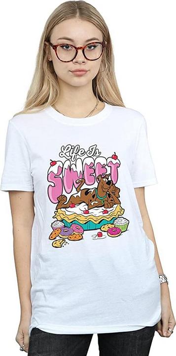 Scooby Doo Leben ist süss Baumwolle Boyfriend TShirt (M)