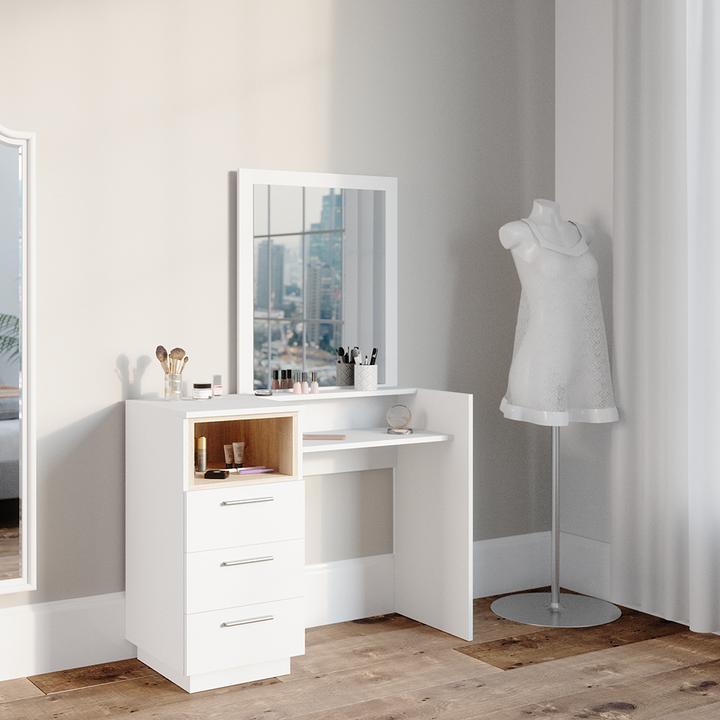 Actual product image Vicco Beatrice with lighting (100 x 42 x 149 cm)