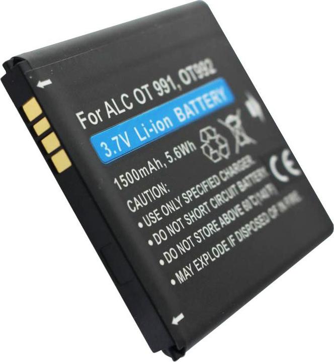Actual product image Alcatel Akku One Touch 991 AkkuBY78, CAB32A0000C1, CAB32A0000C2, TLiB32A